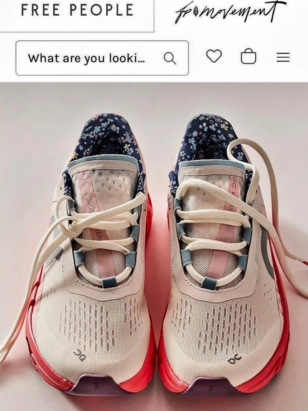 On x FP Movement Cloudmonster 3 Floral Athletic Shoes US 9.5